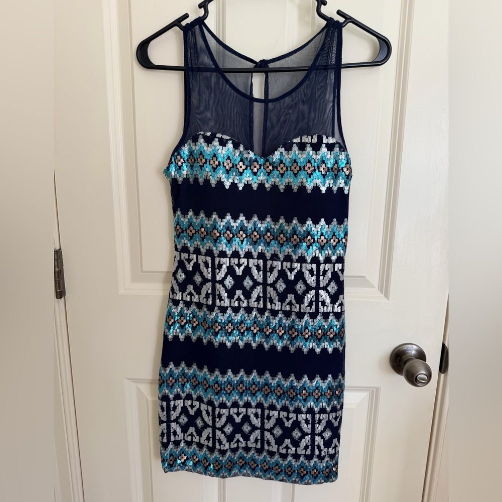 Sleeveless sequin dress